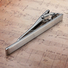Men Metal Silver Tone Simple Practical Necktie Tie Bar Clasp Clip