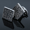 Men Metal Square Vintage Cufflinks Royal Engraving Wedding Party Gift Shirt Accessories