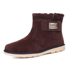 Men Metal Suede High Top Keep Warm British Slip On Casual Boots