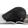Men Newsboy Gatsby Stripe Beret Cap Casual Outdoor Golf Driving Flat Cabbie Ivy Hat