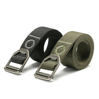 Men Nylon Alloy Buckle Belt Military Tactical Durable Pants Strip Waistband