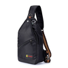 Men Nylon Casual Sport Blue Black Shoulder Crossbody Bag Chest Bag