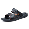 Men Open Toe Flat Casual Slippers Flip Patent Flops Beach Sandals