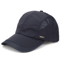 Men Outdoor Quick-drying Flat Hat Breathable Polyester Acrylic Golf Mesh Baseball Cap