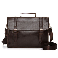 Men PU Leather Business Handbags Vintage Casual Outddoor Crossboy Bag