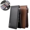 Men PU Leather Credit Card Holder Billfold Wallet Purse Checkbook Clutch