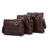 Men PU Leather Crossbody Bag Business Bag Messenger Bag