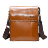 Men PU Leather Crossbody Bag Chest Pack Portable Shoulder Bag