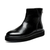 Men Rear Zipper Waterproof High Top Casual Ankle Boots