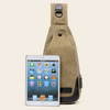 Men Retro Canvas Chest Bag Casual Outdoor Travel Durable Crossbody Bag