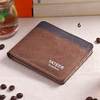 Men Retro Canvas Vertical Horizontal Card Holder Wallet