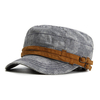 Men Retro Casual Breathable Cotton Military Hat Outdoor Sports Solid Color Flat Cap