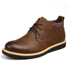Men Retro Leather High Top British Style Work Casual Ankle Boots