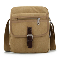 Men Small Outdoor Retro Casual Messenger Sport Canvas Crossbody Bag