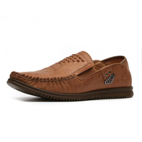 Men Soft Sole Casual Shoes Comfortable Round Toe Loafers Breathable Slip On Flat Shoes