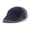 Men Solid Wool Beret Cap Retro Casual Outdoor Newsboy Peaked Hat