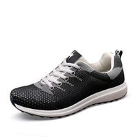 Men Sport Running Lace Up Mesh Breathable Toe Protecting Sneakers
