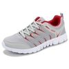 Men Stripe Color Match Mesh Breathable Lace Up Casual Sneakers