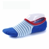 Men Stripe Invisible Silicone Anti-slip Cotton Short Socks