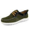 Men Suede Breathable White Sole Flat Sport Lace Up Casual Shoes
