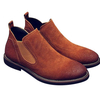 Men Suede British Style Mid Top Slip Resistant Slip On Casual Desert Boots