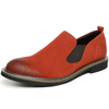 Men Suede Pure Color Elastic Panels Slip On Low-top Chelsea boots