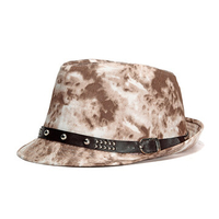 Men Summer Graffiti Jazz Hat Casual Beach Hat Cowboy Button Hip-hop Cap