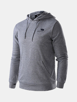 Men Thick Warm Hoodie Casual Stitching Color Zipper Tops Sweatshirt