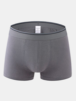 Men Underwear Solid Color Soft Underpants Men Hipster U Convex Pouch Underwear
