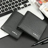 Men Vintage PU Multifunction Hasp Zipper Wallet Business Short Folding Purse