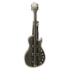 Men Vintage Copper Guitar Pattern Tie Clip Suit Accessories