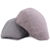 Men Vintage Cotton Stripe Newsboy Beret Cap Autumn Travel Casual Sunscreen Hat