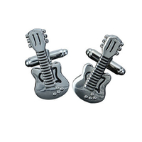 Men Violin Musical Instrument Pattern Silver Cufflinks Wedding Gift Suit Shirt Accessories
