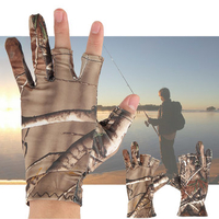 Men Waterproof Camouflage Outdoor Gloves Anti-Slip Shooting Fishing Tactical Mittens