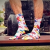 Men Women 3D Printed Elastic Cotton Sock Fashion Casual Long Socks