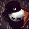Men Women Adjustable Baseball Cap Black White Eyes Snapback Hip-hop Hat