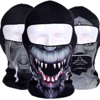 Men Women Balaclava 3D Animal UV Protection Full Face Mask Ski Hunting Motorcycle Neck Hat Hood