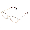 Men Women Brown Metal Frame Reading Presbyopic Glasses
