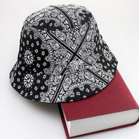 Men Women Bucket Paisley Hiking Flower Hat Hunting Fishing Outdoor Fisherman Cap