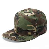 Men Women Camo Camouflage Flat Baseball Cap Hip Hop Hat