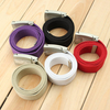 Men Women Candy Cotton Canvas Fabric Webbing Metal Buckle Belt Waistband