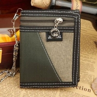 Men Women Canvas Sports Folding Short Wallet Personality Students Leisure Purses