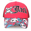 Men Women Cartoon Skull Letter Mesh Outdoor Sunshade Breathable Baseball Cap