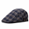 Men Women Classic Checks Plaids Driving Beret Cap Flat Cabbie Newsboy Hat