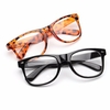 Men Women Clear Lens Black Full Frames Glasses Eyewear