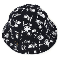 Men Women Coconut Palm Bucket Hat Boonie Hunting Fishing Outdoor Sun Cap