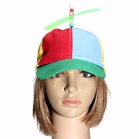 Men Women Copter Helicopter Propeller Hat Ball Cap Clown Costume Accessory