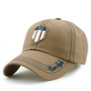 Men Women Cotton Baseball Cap Adjustable Shield Line Embroidery Golf Snapback Hat