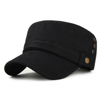 Men Women Cotton Baseball Cap Military Adjustable Summer Washed Flat Hat