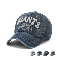 Men Women Cotton Denim Washed Baseball Caps Vintage Adjustable Outdoor Snapback Hat